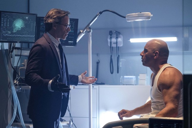 Editorial use only. No book cover usage. Mandatory Credit: Photo by Columbia Pictures/Moviestore/REX/Shutterstock (12442137d) Guy Pearce, Vin Diesel Bloodshot - 2020