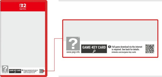 Switch 2 game key card explainer