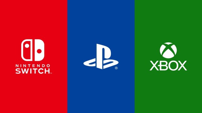 Nintendo Switch, PlayStation and Xbox logos